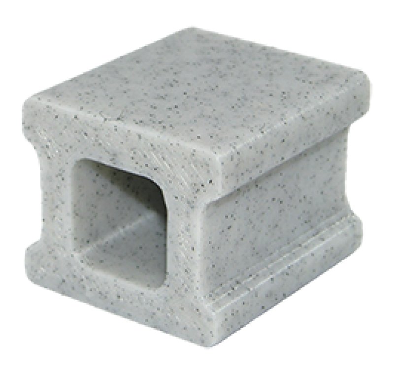 画像1: ミニュチュア コンクリートブロック風 1穴 (高さ3cm) Ｓ (1)