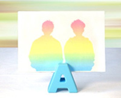 画像2: アルファベット「A」フォト & メモスタンド