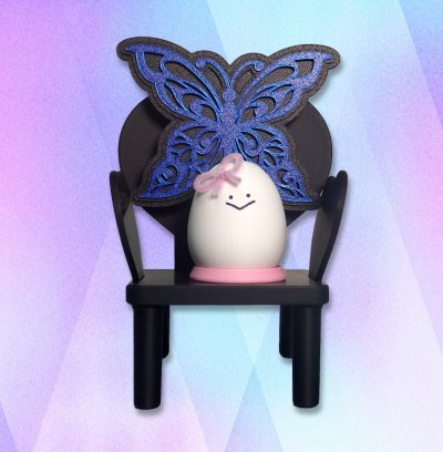 画像1: バタフライ アタッチメント (ぬい椅子ハート丸足用)